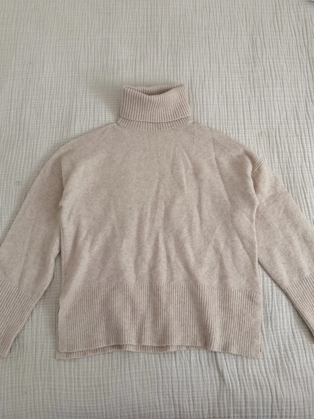 J.Crew Neutral Turtleneck Sweater
